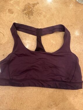 lululemon athletica Plum T-Back Medium-Support Sports Bra